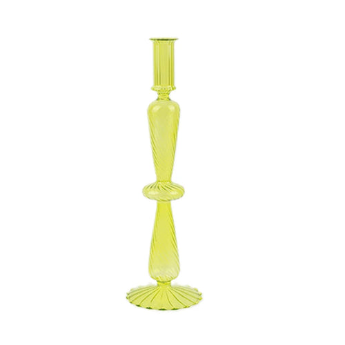 bougeoir en verre multicouche pour décoration de table - vue 12 sur 13