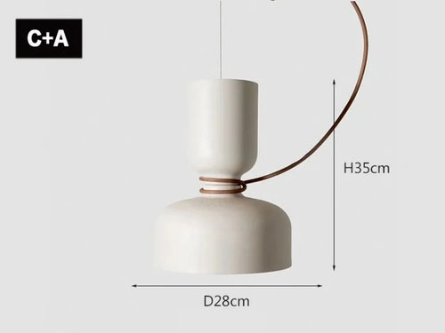 suspension nordique moderne à led pour décoration intérieure créative - vue 13 sur 24
