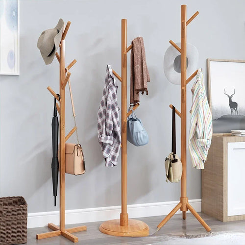 porte-manteau en bois massif design moderne et pratique - vue 2 sur 20
