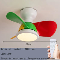 plafonnier ventilateur lumineux télécommandé pour intérieur moderne