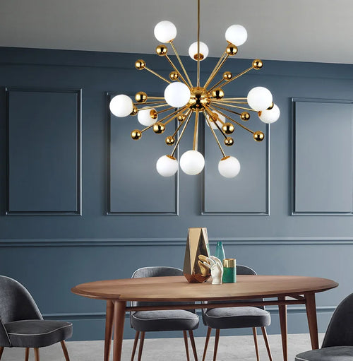 suspension pissenlit en verre pour décoration intérieure moderne - vue 5 sur 8