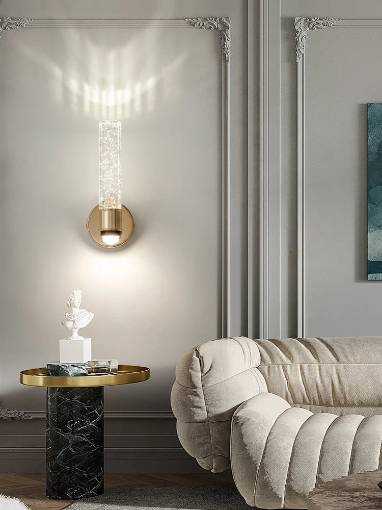 applique murale led moderne avec bulle pour fond tv - vue 1 sur 11