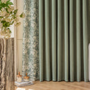 Rideau occultant motif floral moderne sur mesure salon