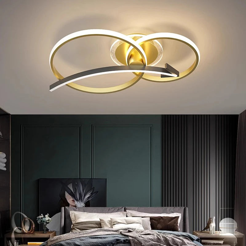 plafonnier nordique intelligent pour éclairage intérieur moderne - vue 3 sur 12