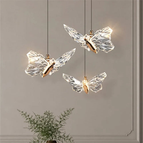 suspension en cristal nordique avec éclairage moderne décoratif - vue 2 sur 18