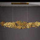 lustre moderne en acier inoxydable chromé pour intérieur