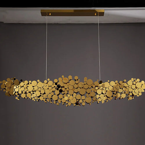 lustre moderne en acier inoxydable chromé pour intérieur - vue 2 sur 10