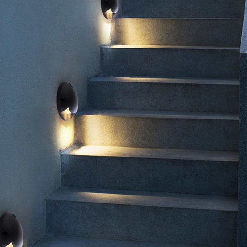 Outdoor floor lights, waterproof underground lights, led aisle, trail lights, stairs, hole-free garden lights, lawn steps - vue 3 sur 9
