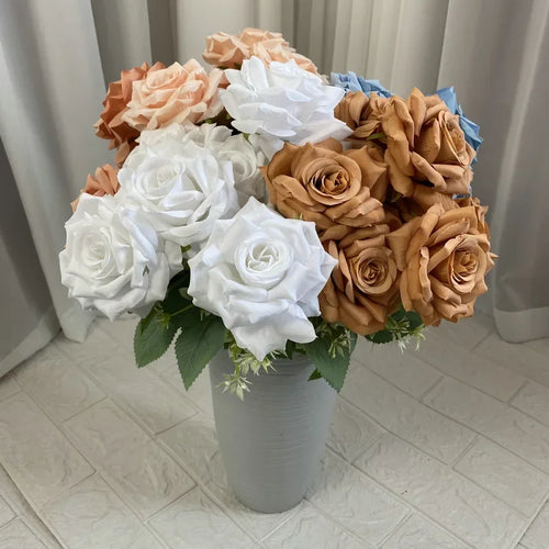 bouquet de roses artificielles décoratives pour événements et salles - vue 5 sur 15