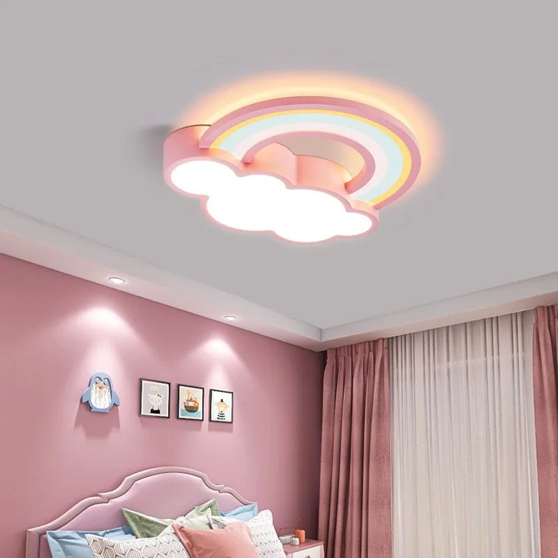plafonnier led nuage lumière moderne pour chambre enfant - vue 4 sur 9