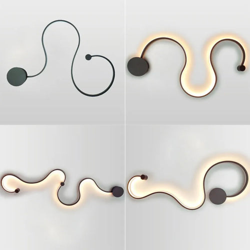 applique murale moderne en aluminium minimaliste design éclairage intérieur - vue 2 sur 14