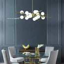 suspension LED en forme de boule de verre design moderne