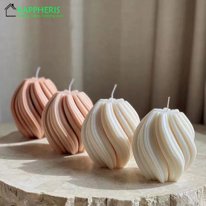 bougies parfumées tourbillonnantes décoratives esthétiques aromatiques pour la maison - vue 1 sur 20