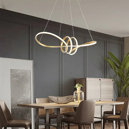suspension moderne à led pour décoration intérieure élégante - vue 4 sur 13