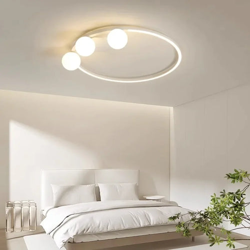 plafonnier led minimaliste moderne lustres éclairage luminaire - vue 2 sur 9