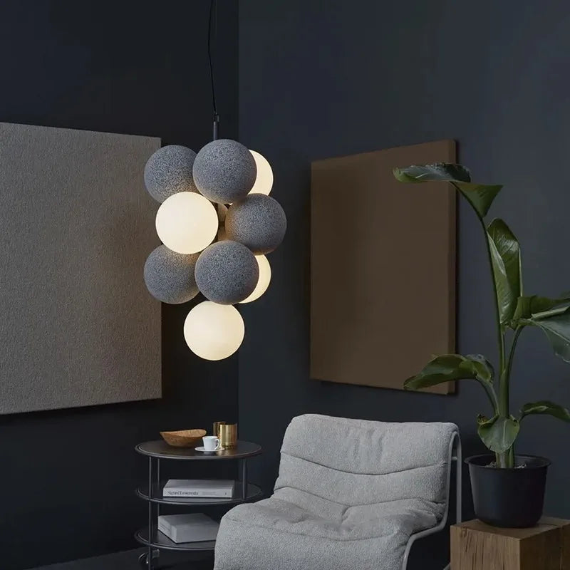 lustre moderne et créatif en led pour cuisine et intérieur - vue 4 sur 12