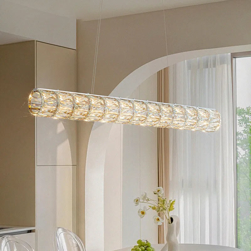 lustre moderne led en cristal k9 art décor maison - vue 2 sur 13