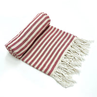 serviette de plage turque coton tissé style classique