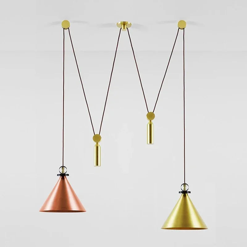suspension en métal réglable design pour éclairage intérieur décoratif - vue 20 sur 25