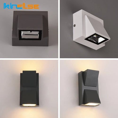 applique murale led extérieure moderne étanche pour jardin et balcon - vue 2 sur 12