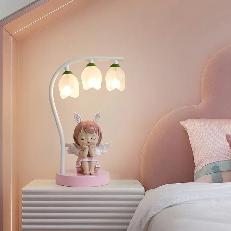 lampe de bureau pour enfants dessin animé lapin princesse mignon - vue 1 sur 9