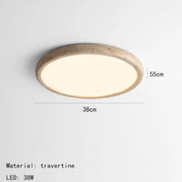 plafonnier led en pierre naturelle style minimaliste