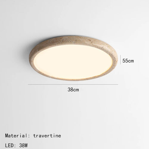 plafonnier led en pierre naturelle style minimaliste