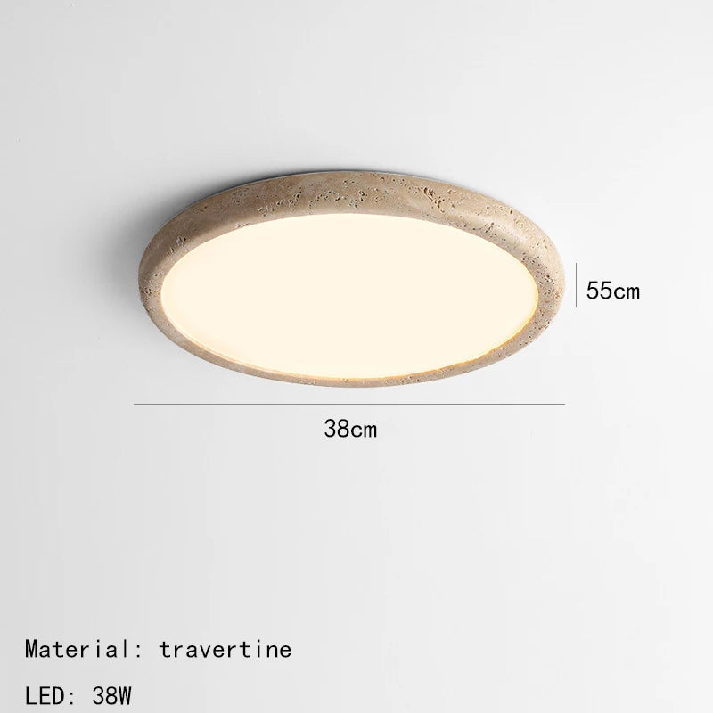 plafonnier led en pierre naturelle style minimaliste