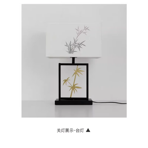 lampe de table rétro chinoise pour décoration intérieure créative et chaleureuse - vue 7 sur 7