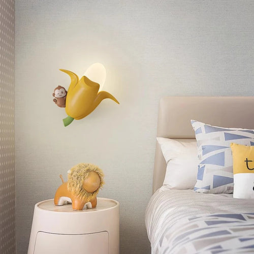 applique murale créative banane maïs fraise pour chambre enfant - vue 2 sur 9