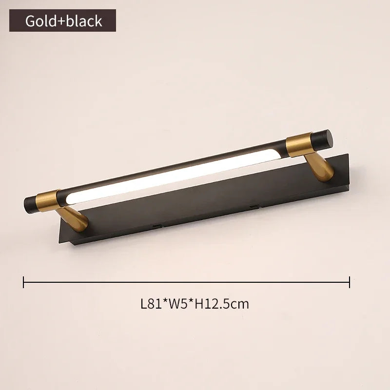 applique led moderne en cuivre pour miroir avant - vue 13 sur 15