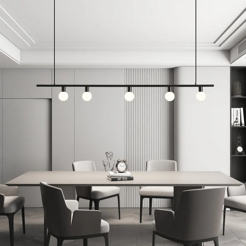 lustre minimaliste en laiton pour bar et restaurant réglable avec fil - vue 2 sur 8