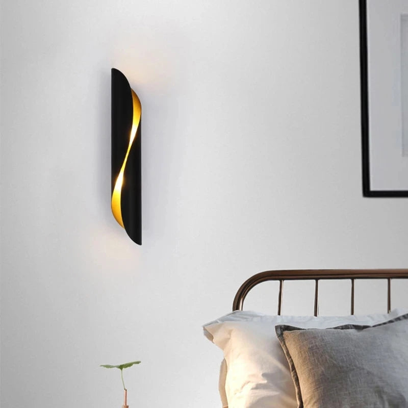 applique murale led en tube aluminium pour décoration intérieure - vue 4 sur 9
