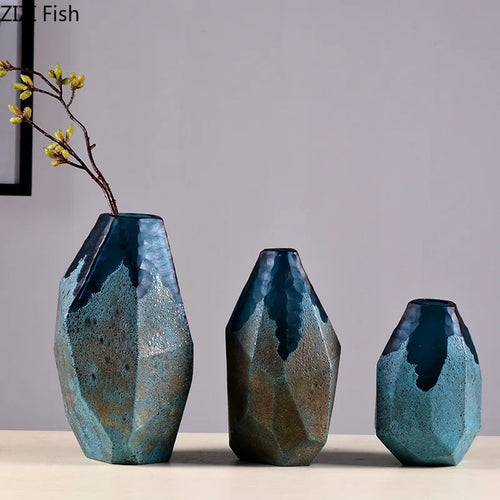 vase en verre géométrique pour décoration moderne et esthétique - vue 2 sur 9
