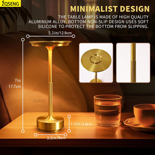 lampe de bureau tactile rechargeable sans fil pour toutes occasions - vue 5 sur 11