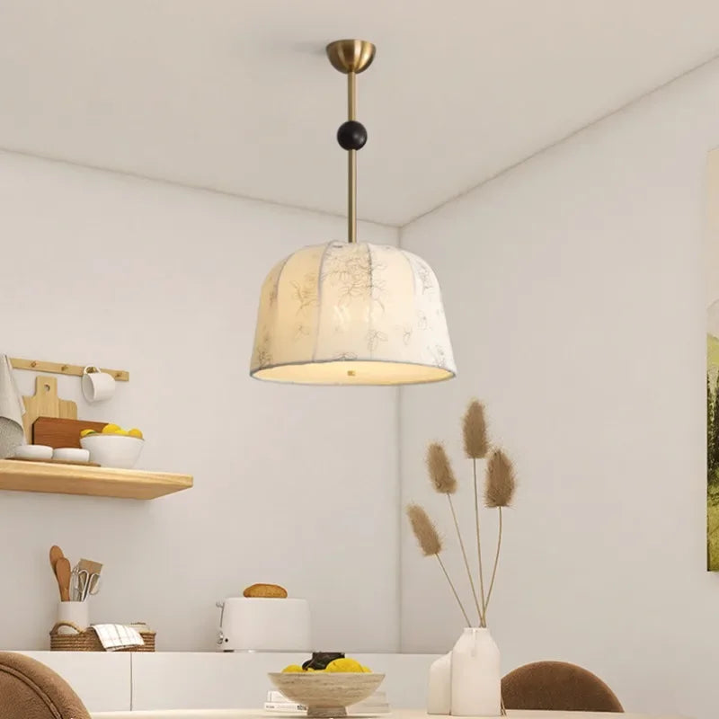 lampe d'étude en bois massif motif nanyang lustre rétro romantique - vue 5 sur 11