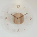 montre murale luxe en bois design moderne silencieuse quartz créative
