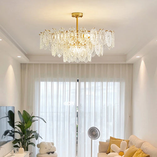 lustre en verre de style luxueux pour intérieur élégant - vue 2 sur 13
