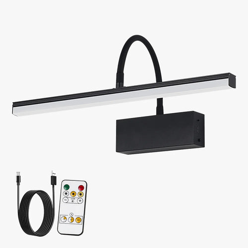 applique murale rechargeable avec bras flexible pour éclairage intérieur