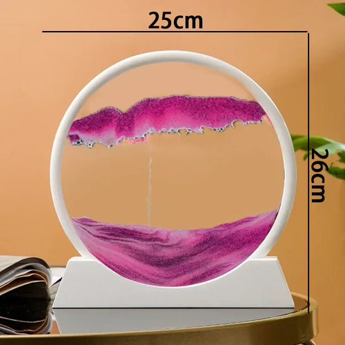 sablier en verre 3d paysage de sable en mouvement décoration artistique - vue 41 sur 54
