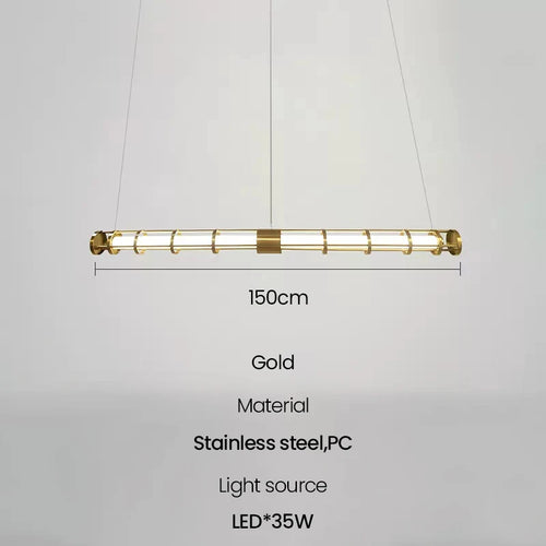 suspension tube nordique moderne pour décoration intérieure - vue 9 sur 10