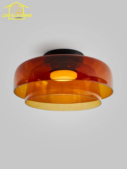 plafonnier design en verre éclairage intérieur moderne pour divers espaces - vue 2 sur 21