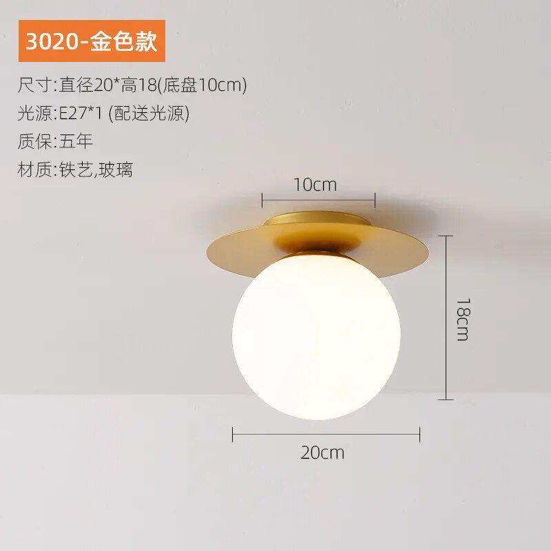 Plafonnier Led Moderne pour Luminaires Balcon - vue 8 sur 8