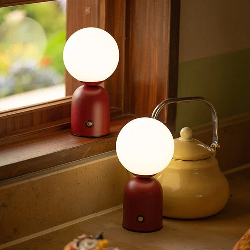 lampe à poser led tactile rechargeable avec intensité variable - vue 3 sur 8