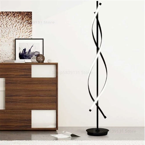 lampe led sur pied design nordique moderne en acrylique - vue 3 sur 10