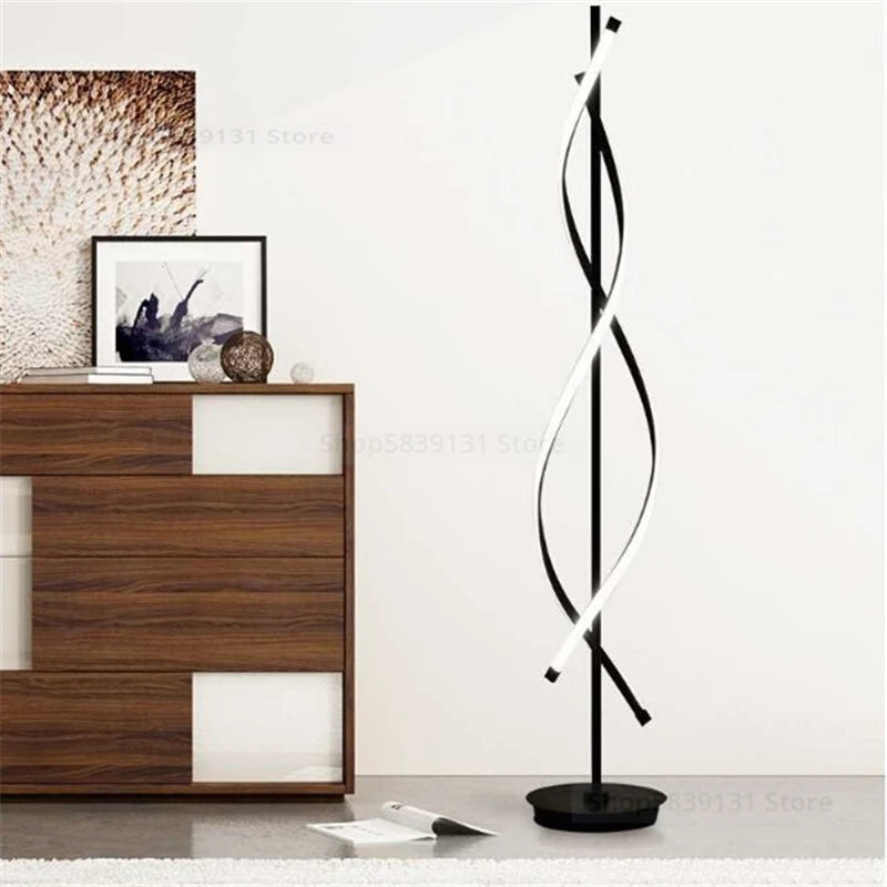 lampe led sur pied design nordique moderne en acrylique - vue 3 sur 10