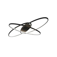 plafonnier led décalé 3 ellipses télécommande