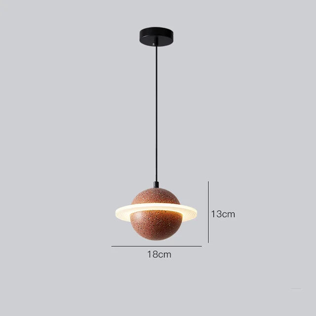 suspension en béton design mini planètes pour décoration intérieure - vue 10 sur 16