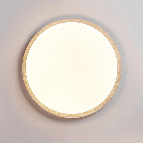 Plafonnier led style travertin modern décor salon couloir restaurant - vue 3 sur 6
