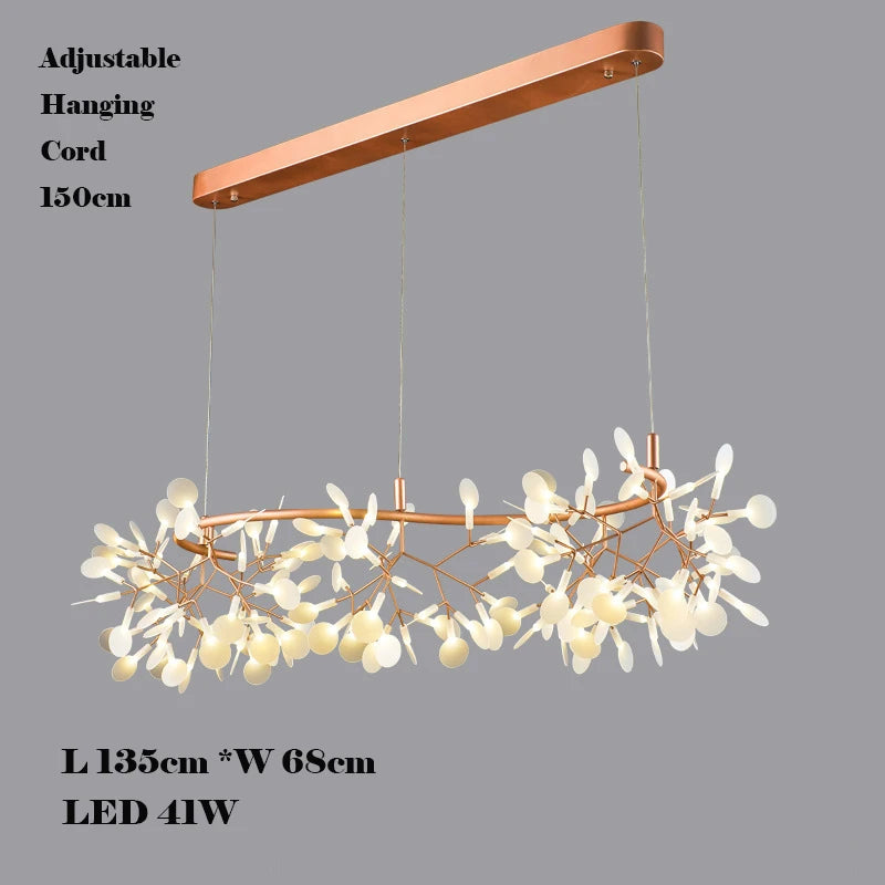 lustre créatif en acier inoxydable et acrylique pour décoration intérieure - vue 14 sur 18